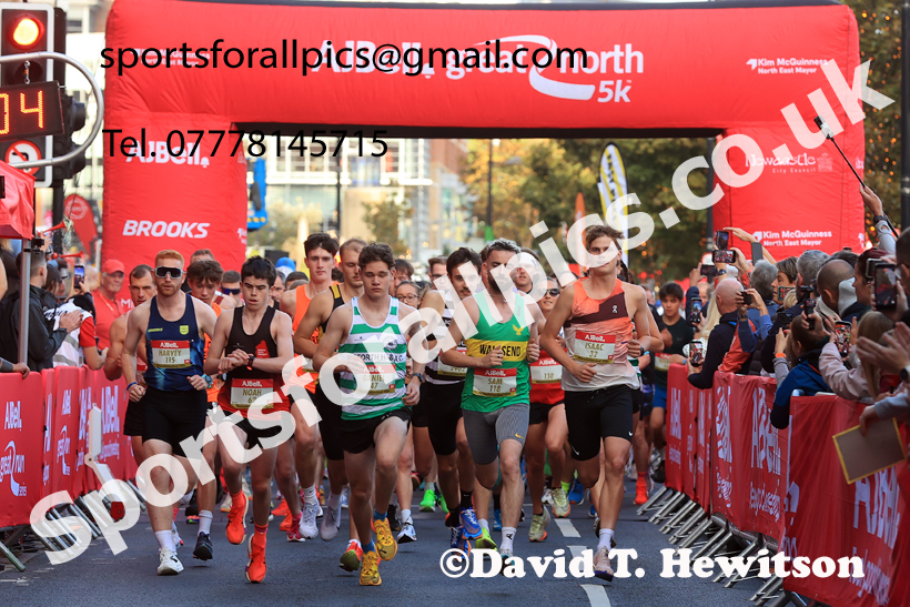 The 2026 AJ Bell Great North 5k, Newcastle Quayside. Photo: David T. Hewitson/Sports for All Pics